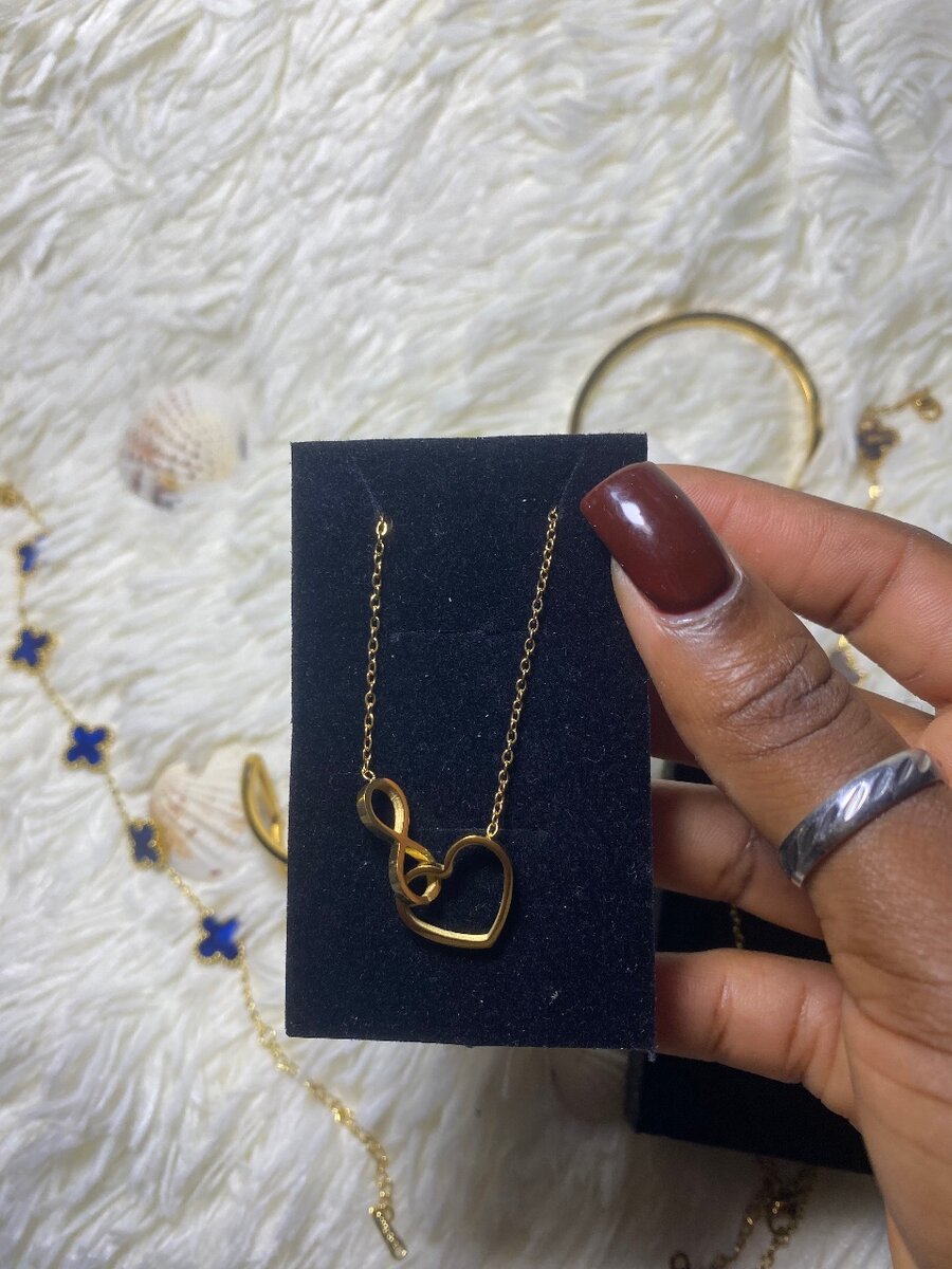 Gold Infinity Heart chaîne