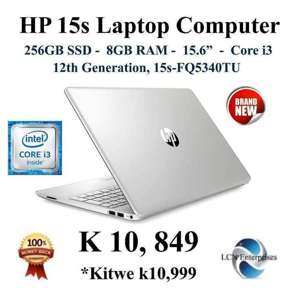 Hp 15s core i3 Laptop computer