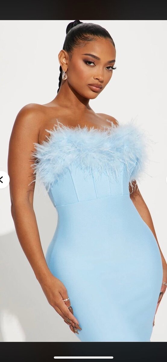 Fashion nova robe bleu