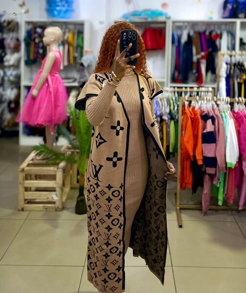 Cotton dresses with a throw over