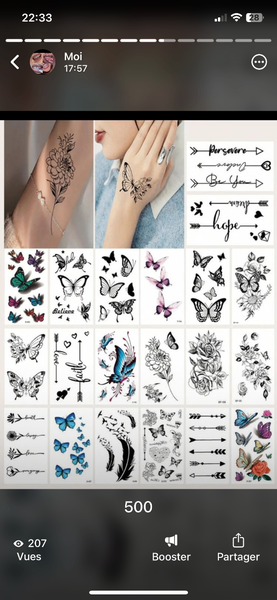 Faux tatouages