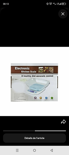 Balance de Cuisine Électronique