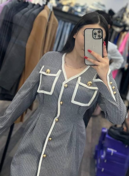 В наличии 🌸 -красивое платье 😍 -размер:S,M -расцветки:черные, серый