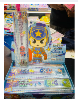 WATER FILLED CHARACTERS PLASTIC SCALE FOR BOYS 