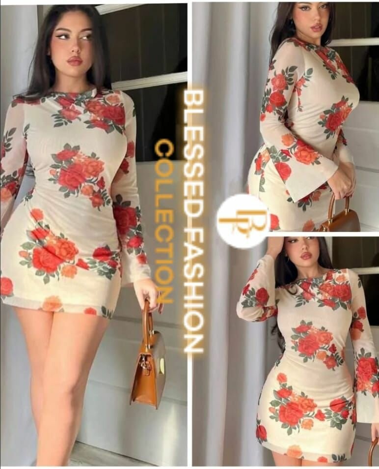 Robe élégante fleurie