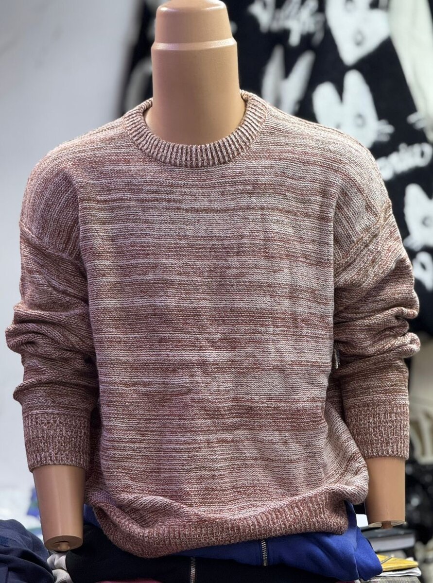 Pull en laine multicolore