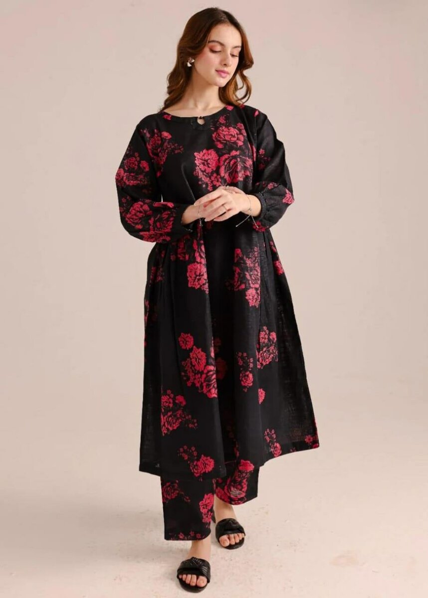 2pc unstitch khaddar suit