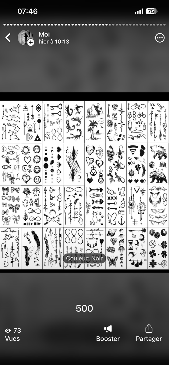 Tatouages Éphémères Variés