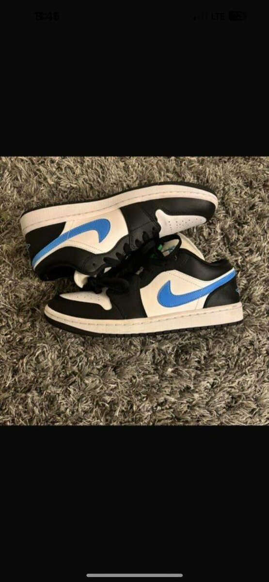 AIR JORDAN 1 LOW BLACK AND WHITE