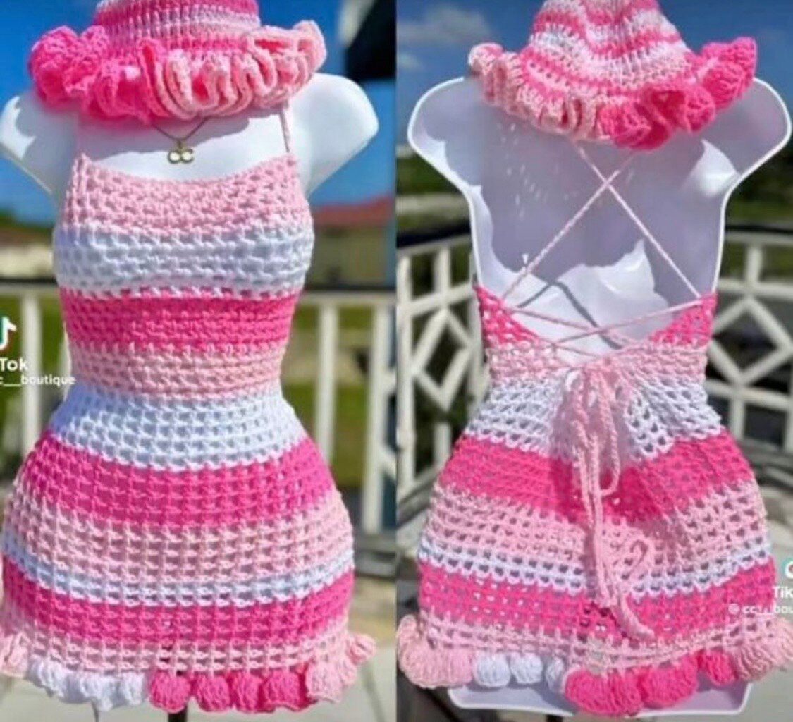 Ensemble crochet d'été femme