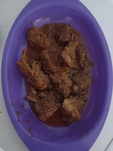 Porc africain grillé migoté