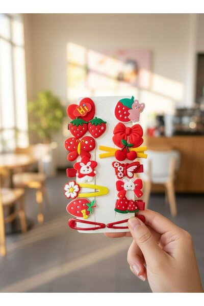 Barrettes enfant fraise mignonnes