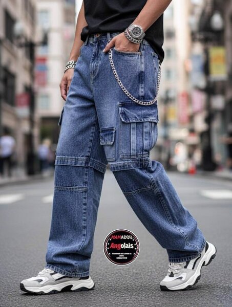 Jeans Cargo Style Homme