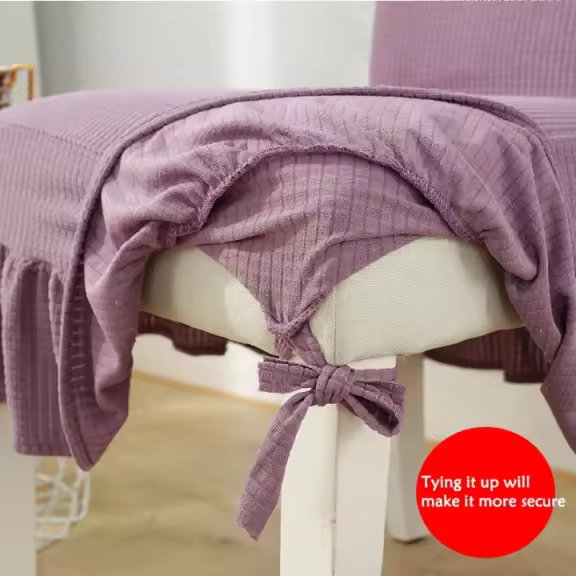 Housse de chaise extensible violette