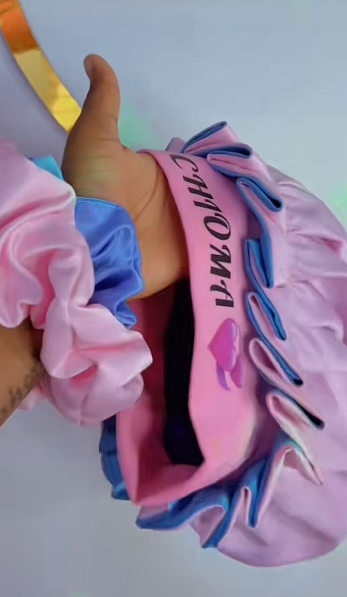 Customized 3 in 1 hair bonnet