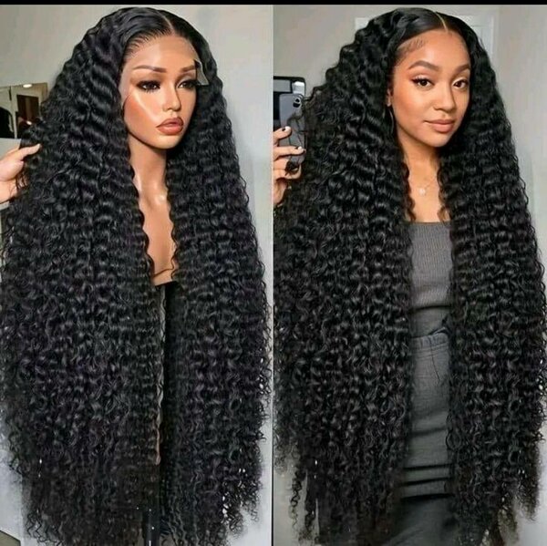 Perruque cheveux longs bouclés