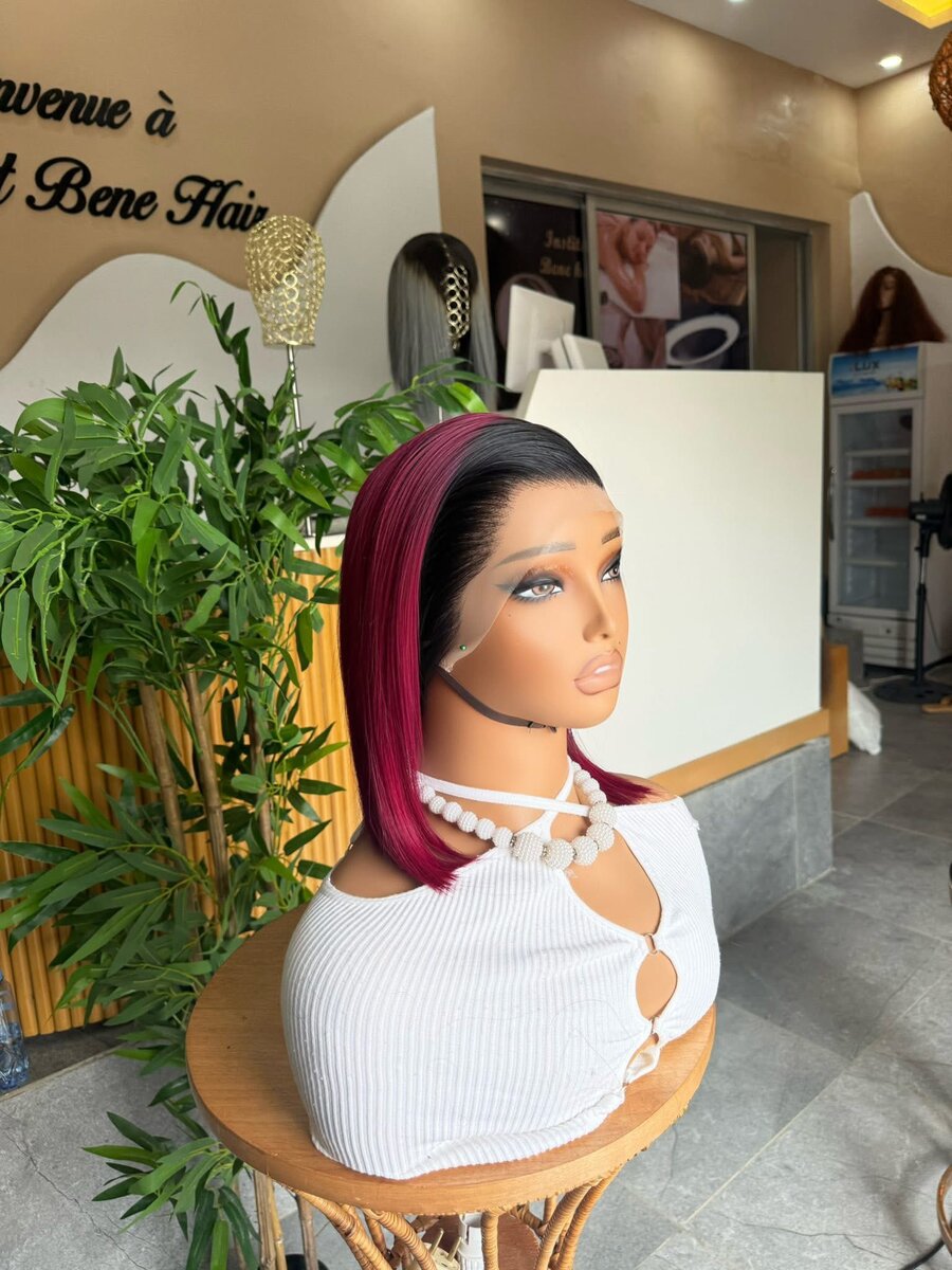 Perruque Carré Bicolore Chic