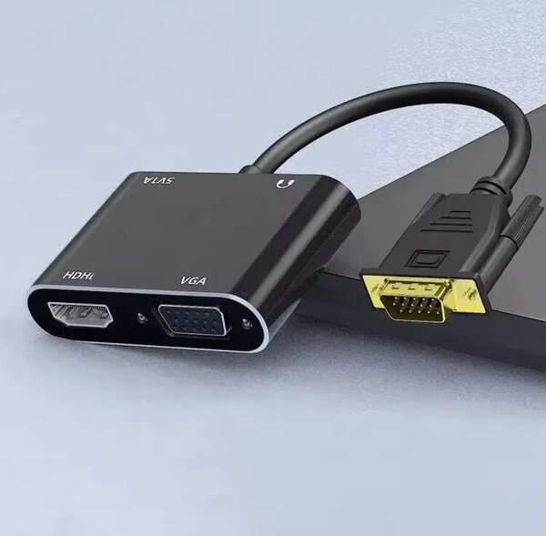 Adaptateur VGA vers HDMI+VGA