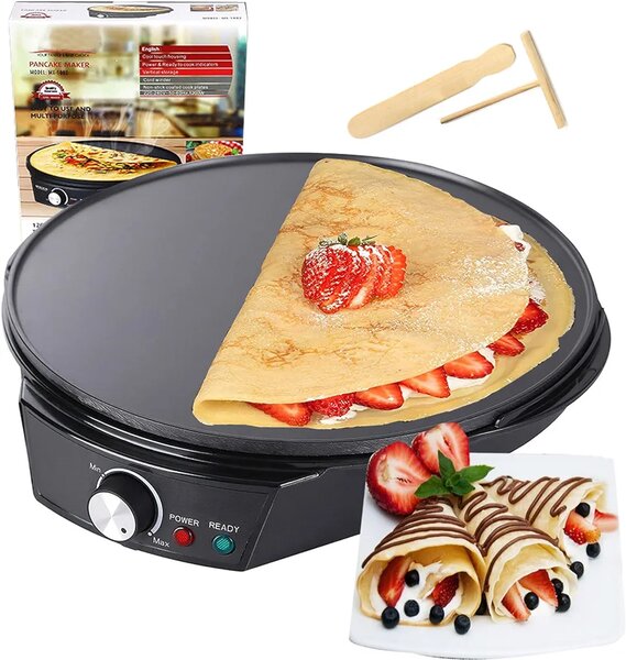 Crêpière électrique plaque chauffante