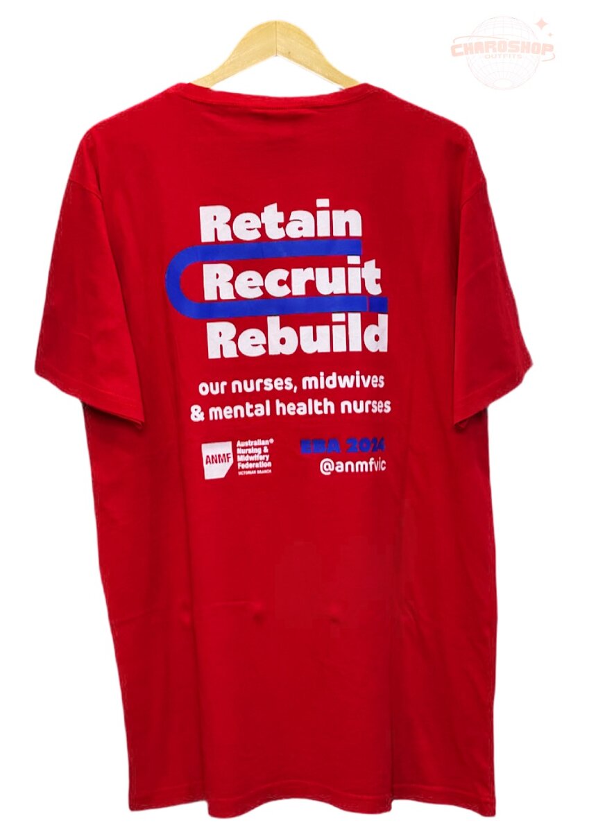 T-shirt rouge "Nurses Midwives