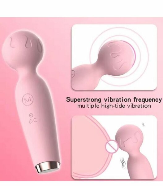 Vibromasseur en silicone rose