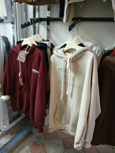 Зип худи с начесом