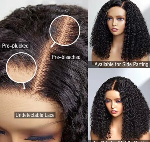 Perruque Bouclée en Dentelle