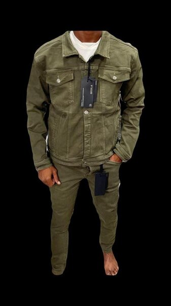 Ensemble casual en denim pour homme