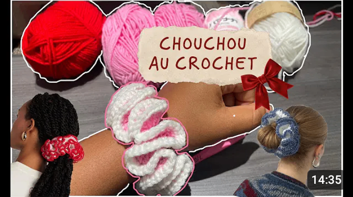 Scrunchies au Crochet Colorés