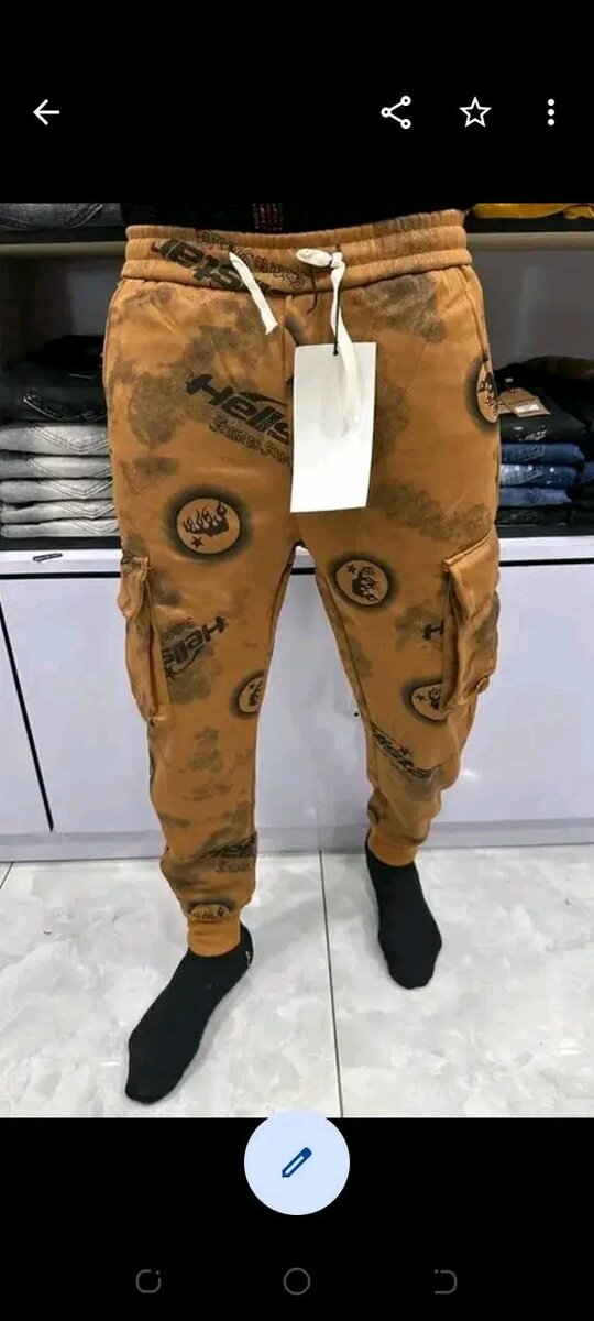 Pantalons cargo streetwear homme