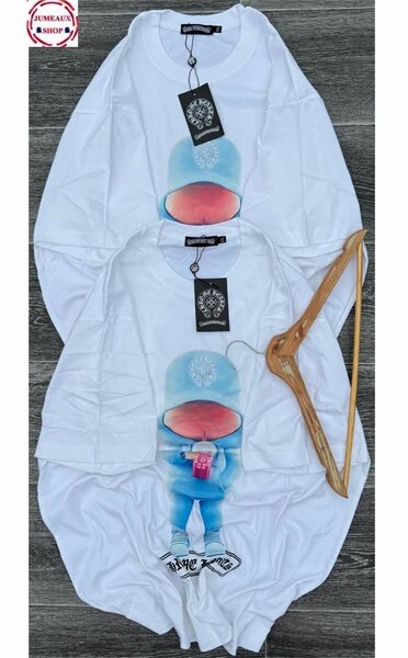 T-shirt blanc graphique