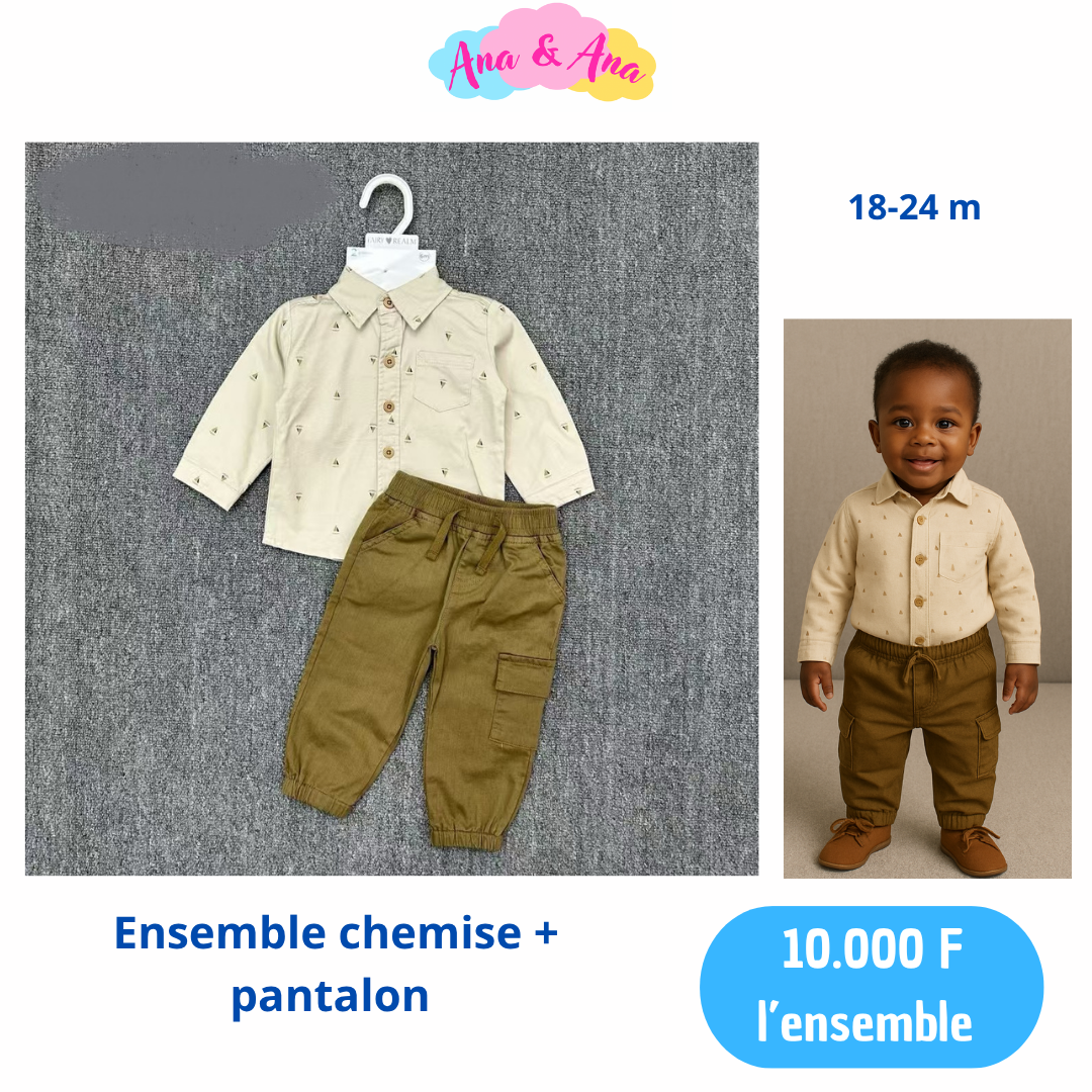 Ensemble chemise enfant