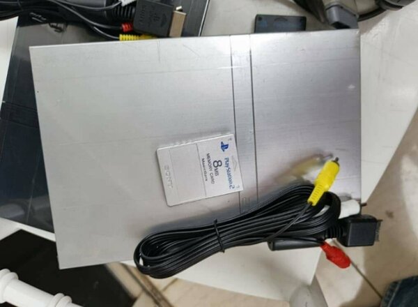 Console PS2 Slim Argent