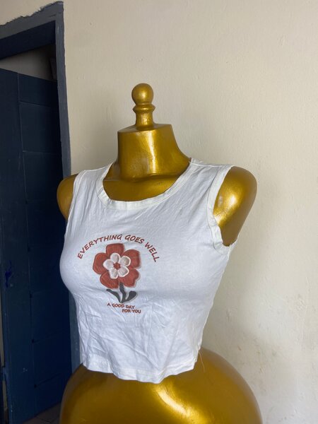 Débardeur blanc femme