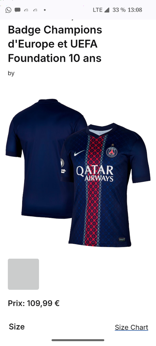 Maillot de Football PSG