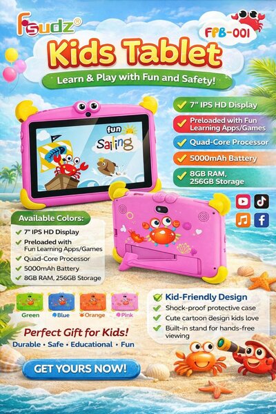 Tablette Enfant Fun avec jeux