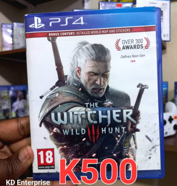 PlayStation 4 Game CDs The witcher wild hunt 