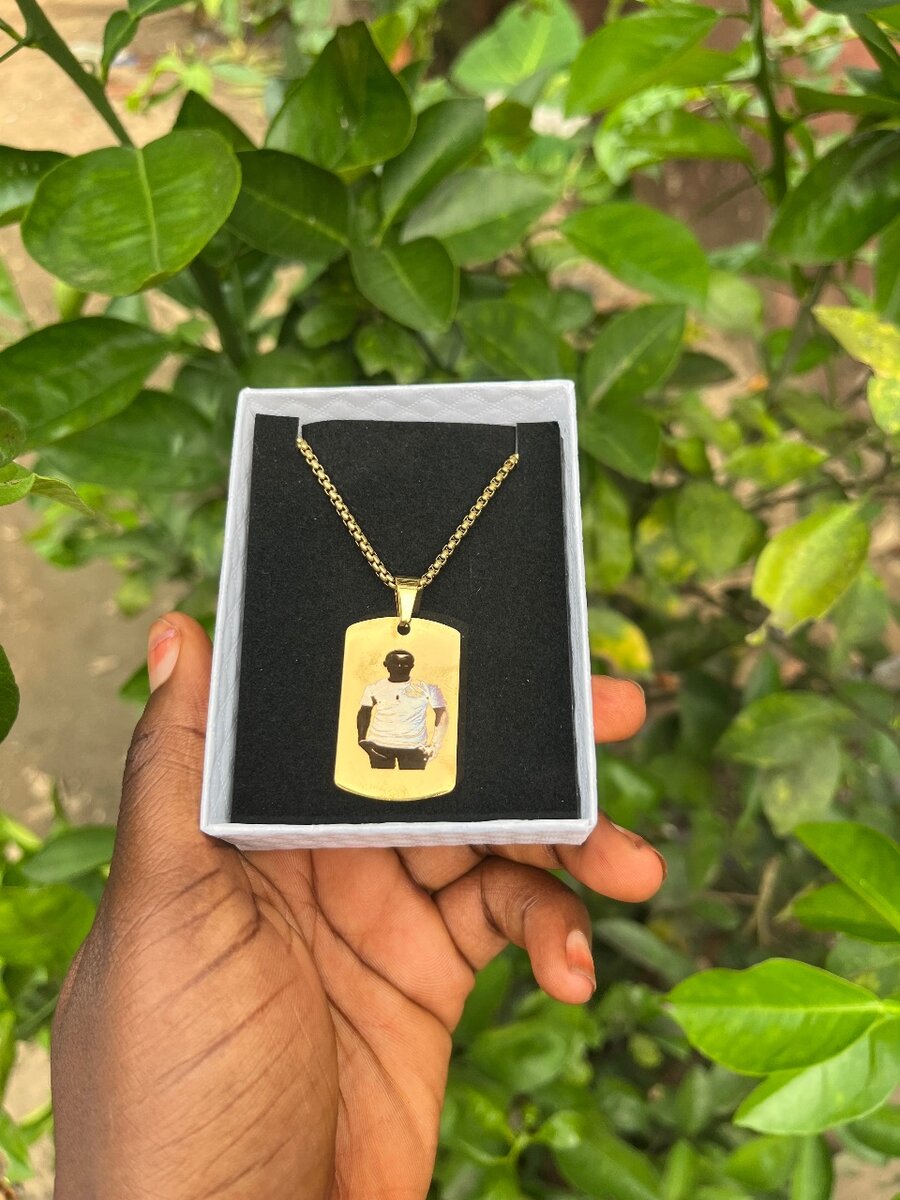 Pendentif Personnalisé Doré