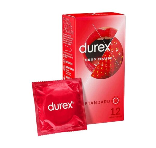 Durex Préservatif Fraise X12