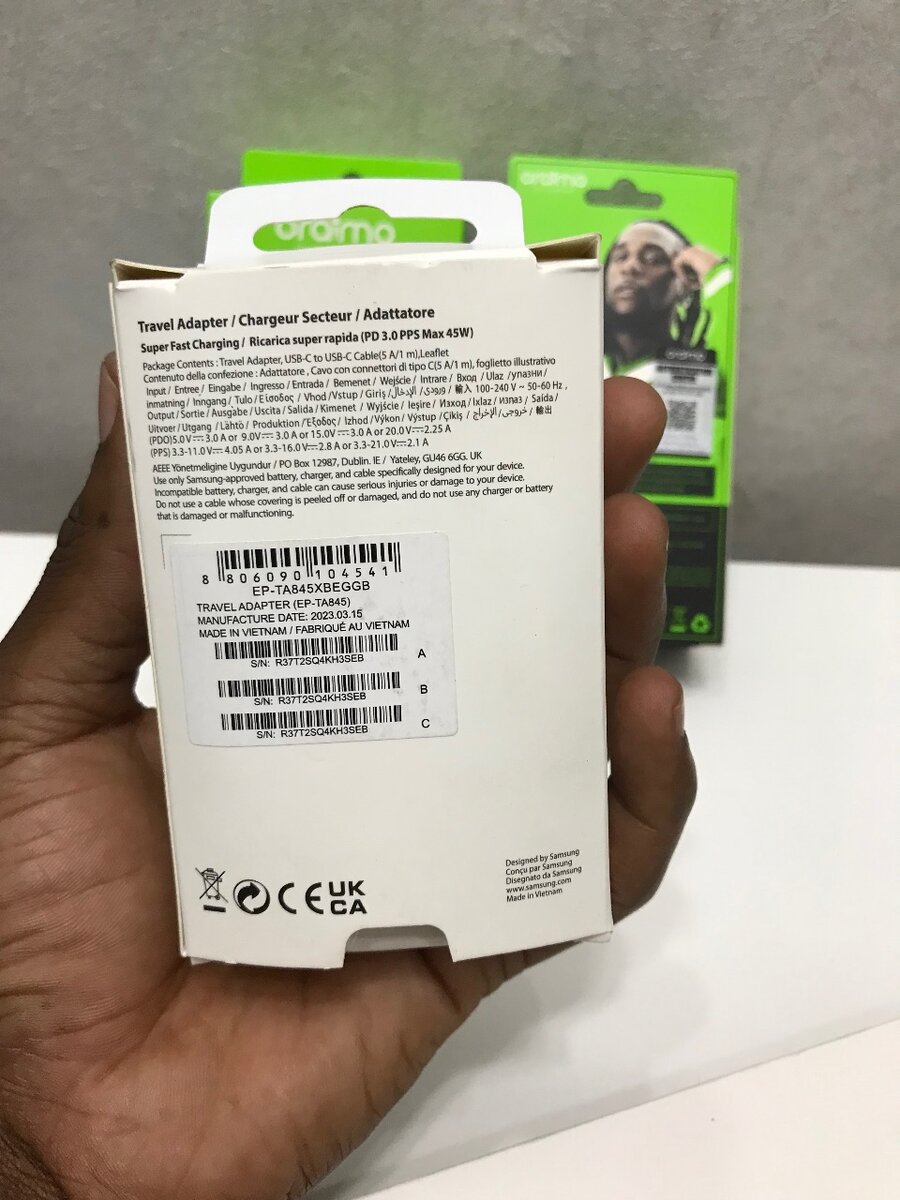 Super fast Samsung charger head (45w)