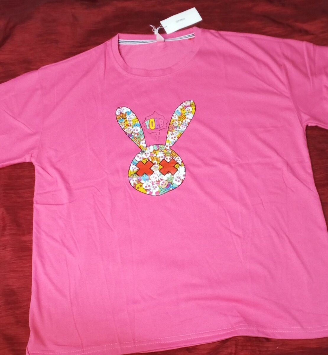 T-shirt lapin YOLO coloré