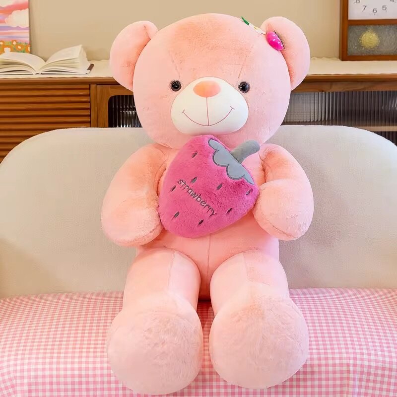 Peluche Ours Fraise Mignon
