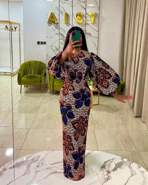 Robe africaine imprimée élégante pour femmes