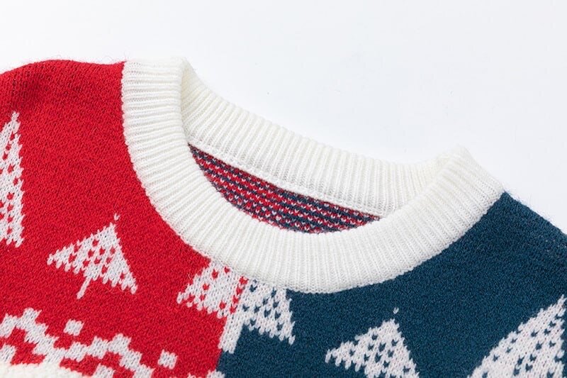 Новогодний свитер в ретро стиле