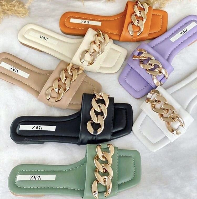 Sandales à chaîne élégantes