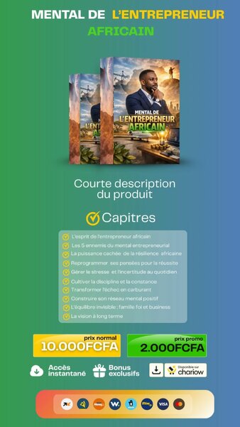 Livre: Mental de l'Entrepreneur Africain