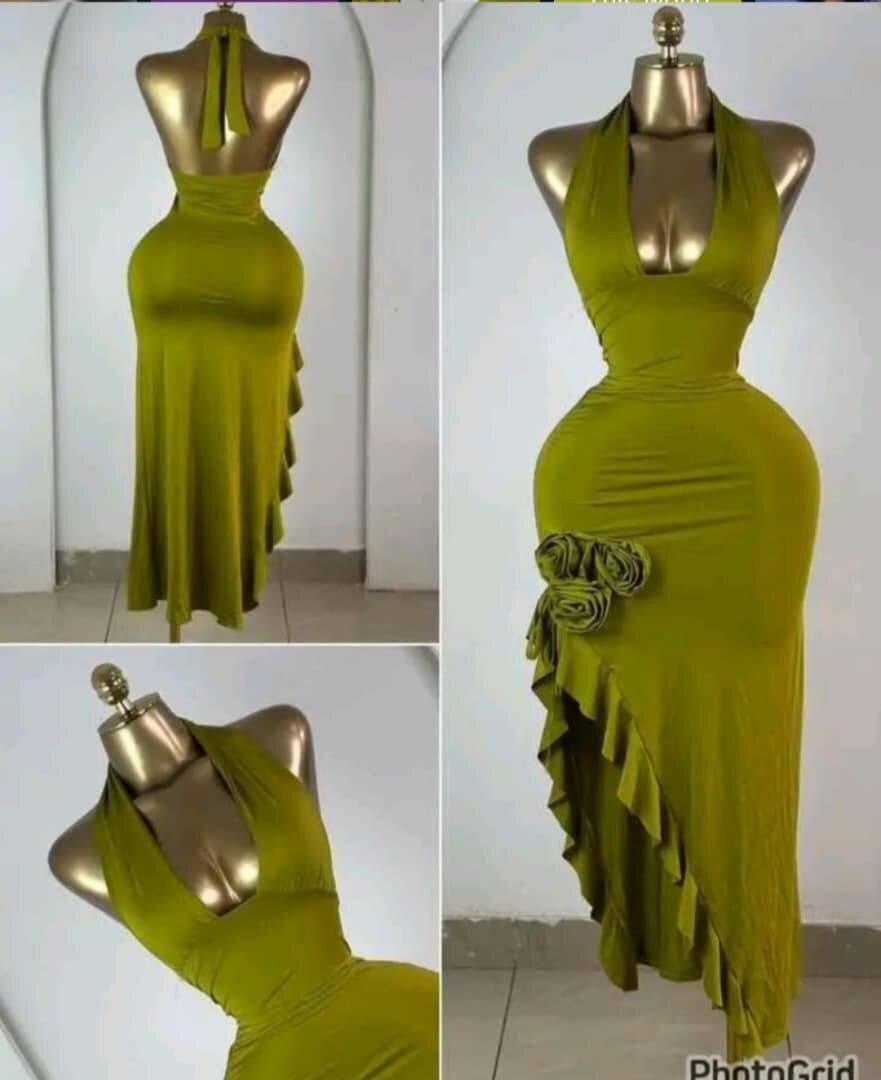 Robe élégante fendue