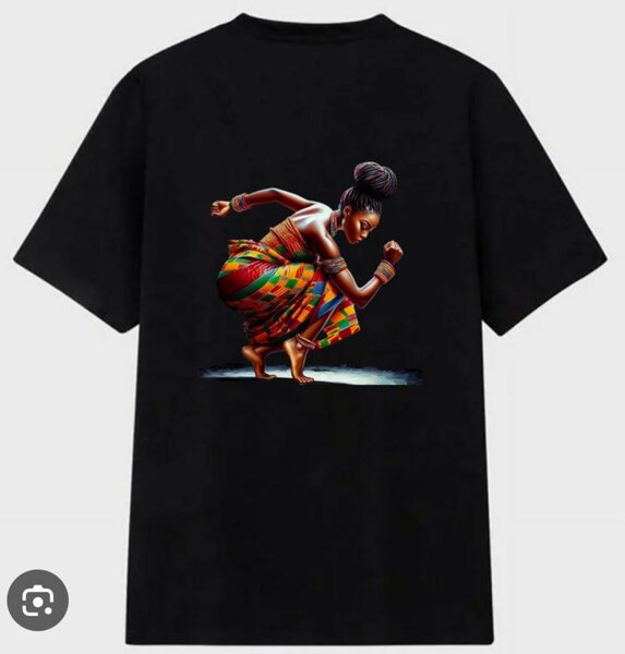 T-shirt avec motif danseur africain