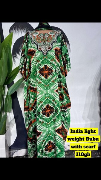 India light weight Bubu with scarf