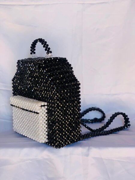 Sac à dos perlé chic